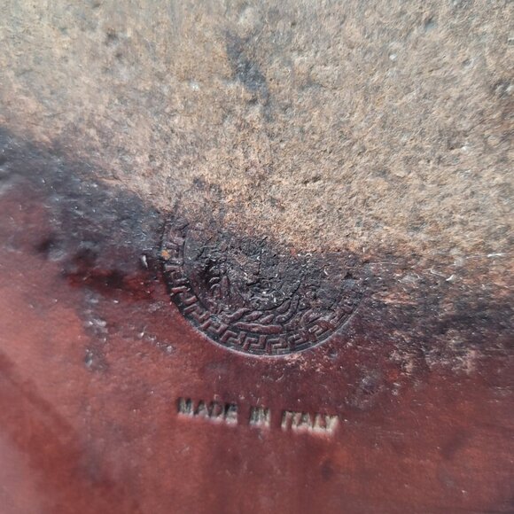 Versace Blue Loafer Slip on shoes size 10 Italian Designer Business Casual - Picture 6 of 11